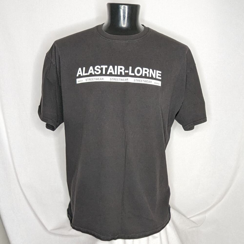 Champion Men's Vintage Graphic T-Shirt Black Cotton 2XL
